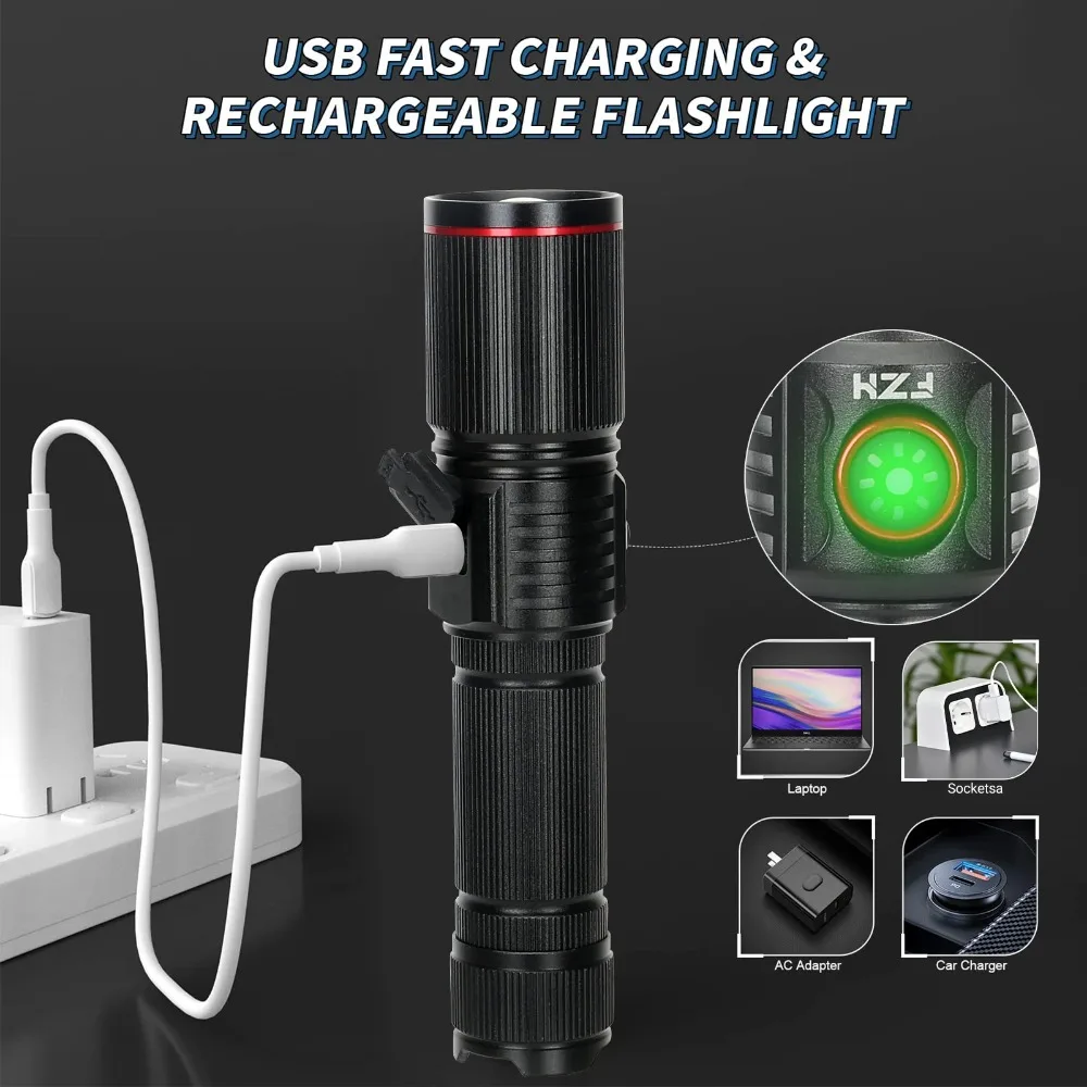 Powerful LED Flashlight Type C - огляд і ціна Jump Rope