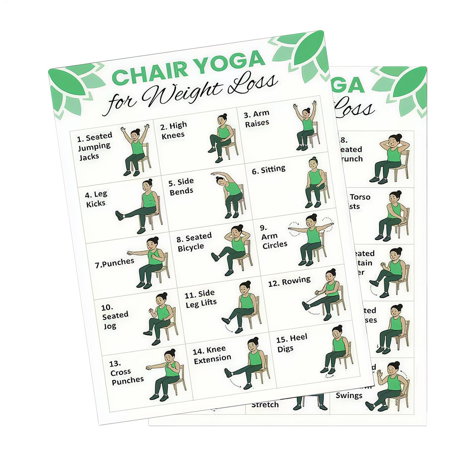 2 PCS Yoga Poster Home Exercis - огляд і ціна Sports Equipment Poster