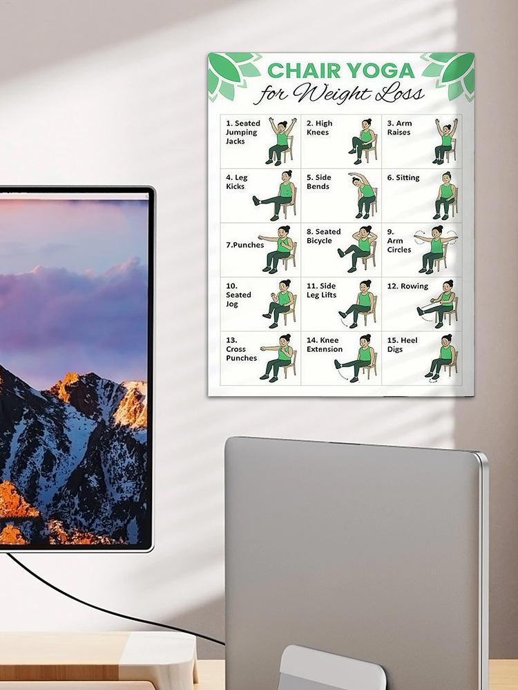 2 PCS Yoga Poster Home Exercis - огляд і ціна Sports Equipment Poster