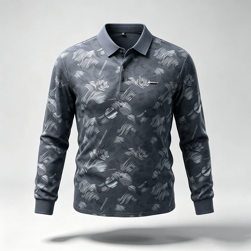 Spring Autumn Mens Lapel Polo  - огляд і ціна Resistance Band