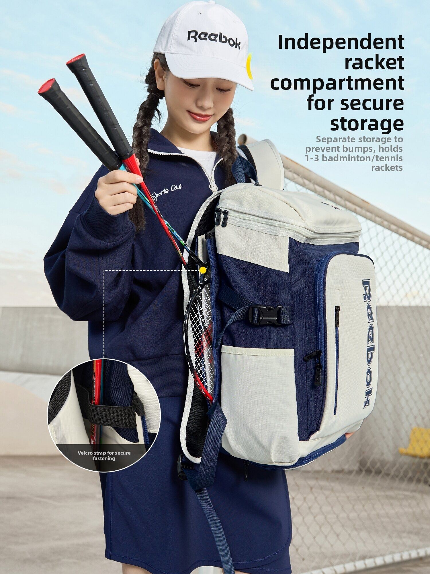 REEBOK Unisex Large Capacity O - огляд і ціна Tennis Racket